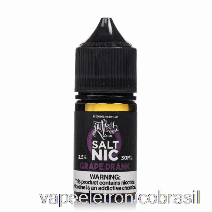 Vape Eletrônico Bebida De Uva - Sal Implacável - 30ml 35mg